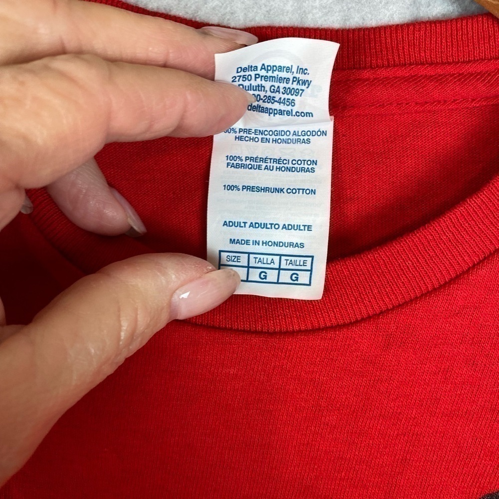 Men's Red Rad Racing Graphic T-Shirt Sz L - Picture 4 of 7